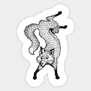 A Levity of Animals: Sly Fox Sticker